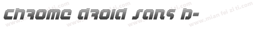 Chrome Droid Sans B字体转换